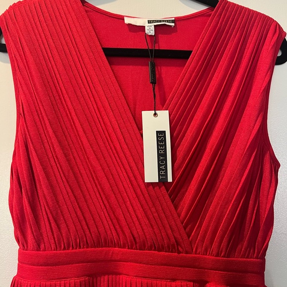 Anthropologie Dress Tracy Reese Pleated Midi Dress - Picture 6 of 9